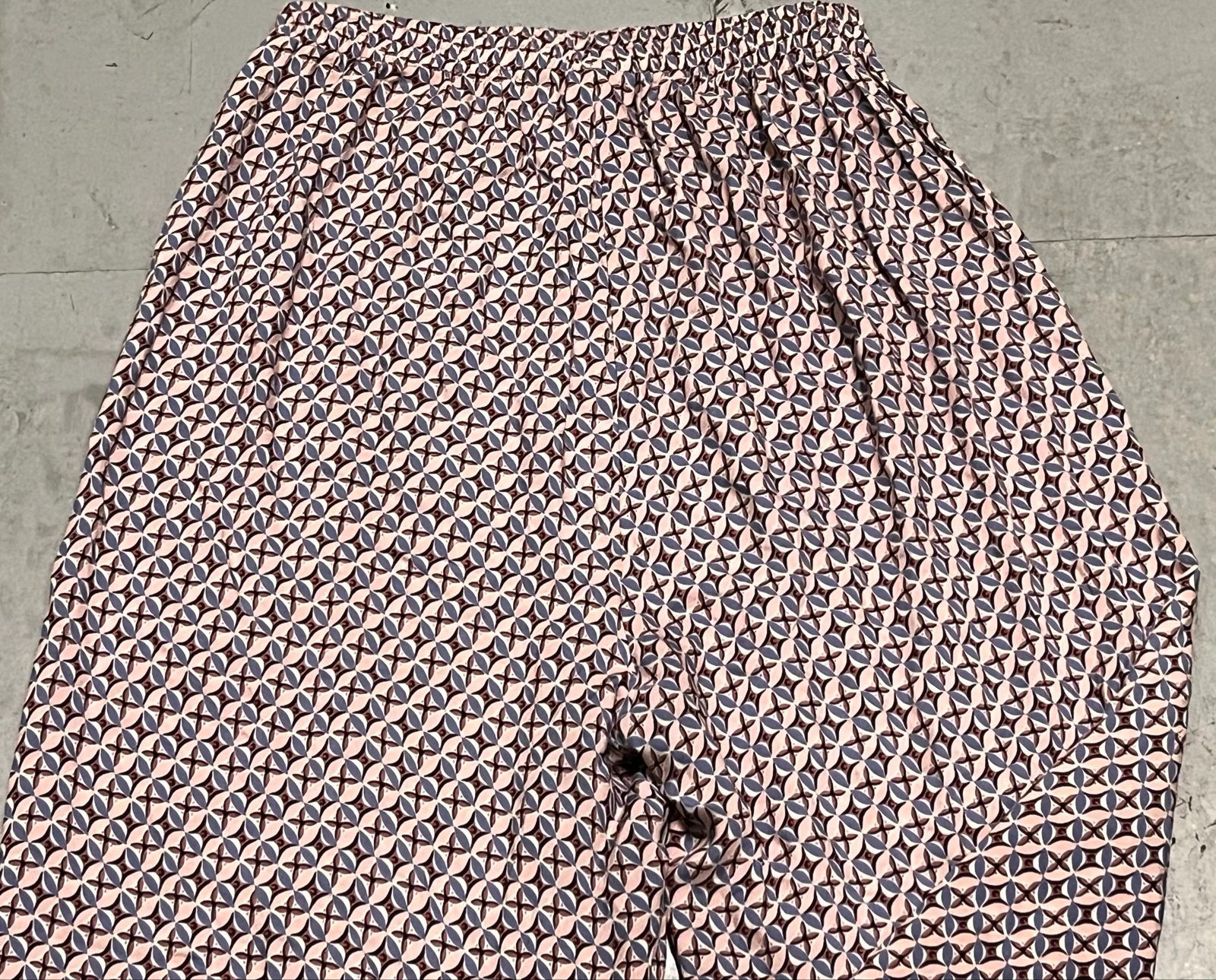 Wide-leg trousers with geometric print – photo 5